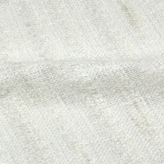 Striped Textured Embroidery Blend Linen Fabric by the Yard / 118" Width / CL1143