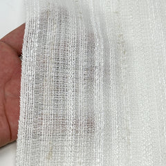 Textured Embroidery Blend Linen Flat Roman Shade / CL1098