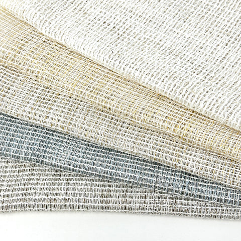 Large mesh Net Blend Linen Fabric By The Yard / CL1070