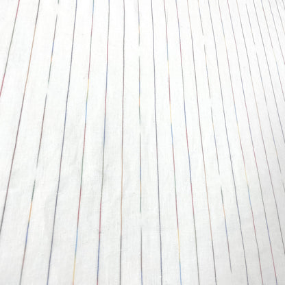 Thin Striped Multi Colors 100% Natural Linen Flat Relaxed Casual Roman Shade/CL1043 - Classic & Modern Home