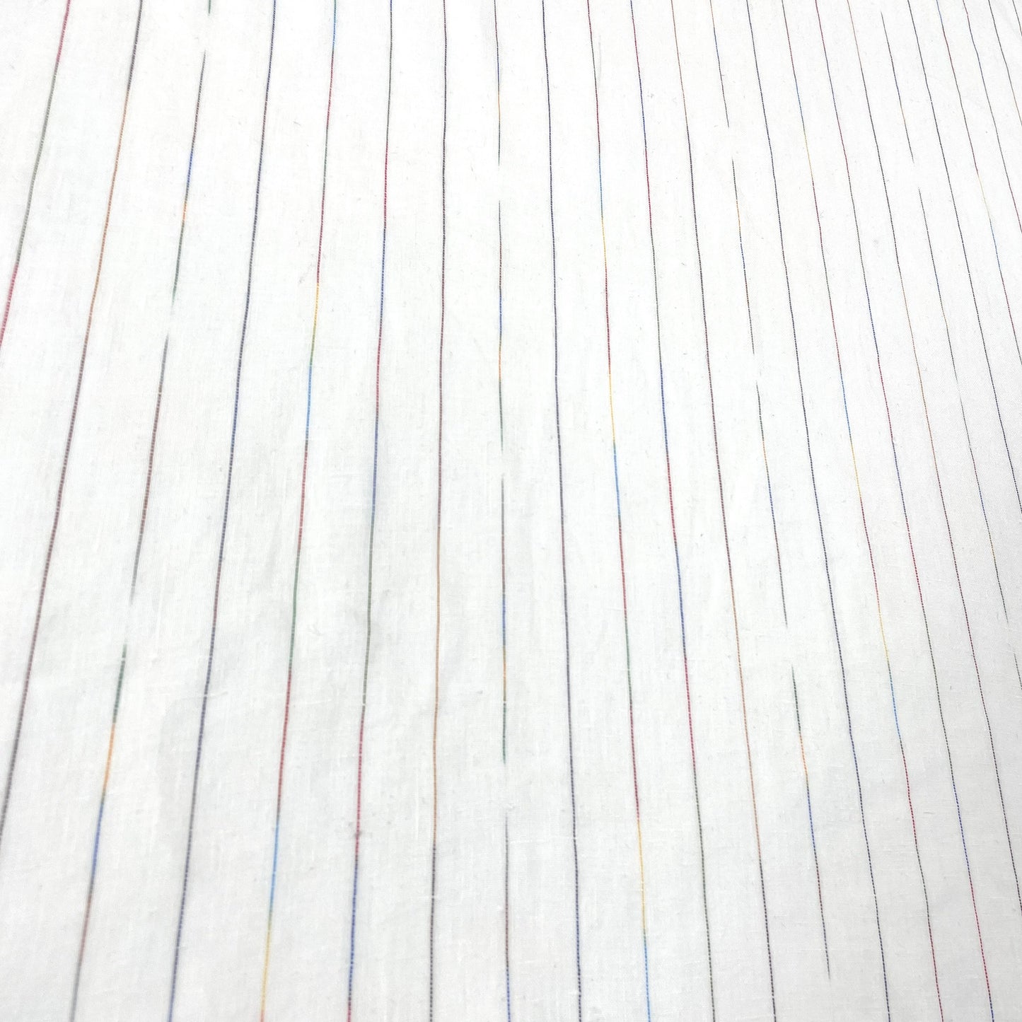 Thin Striped Multicolor 100% Natural Linen Fabric by the Yard/53" Width/CL1043 - Classic & Modern Home