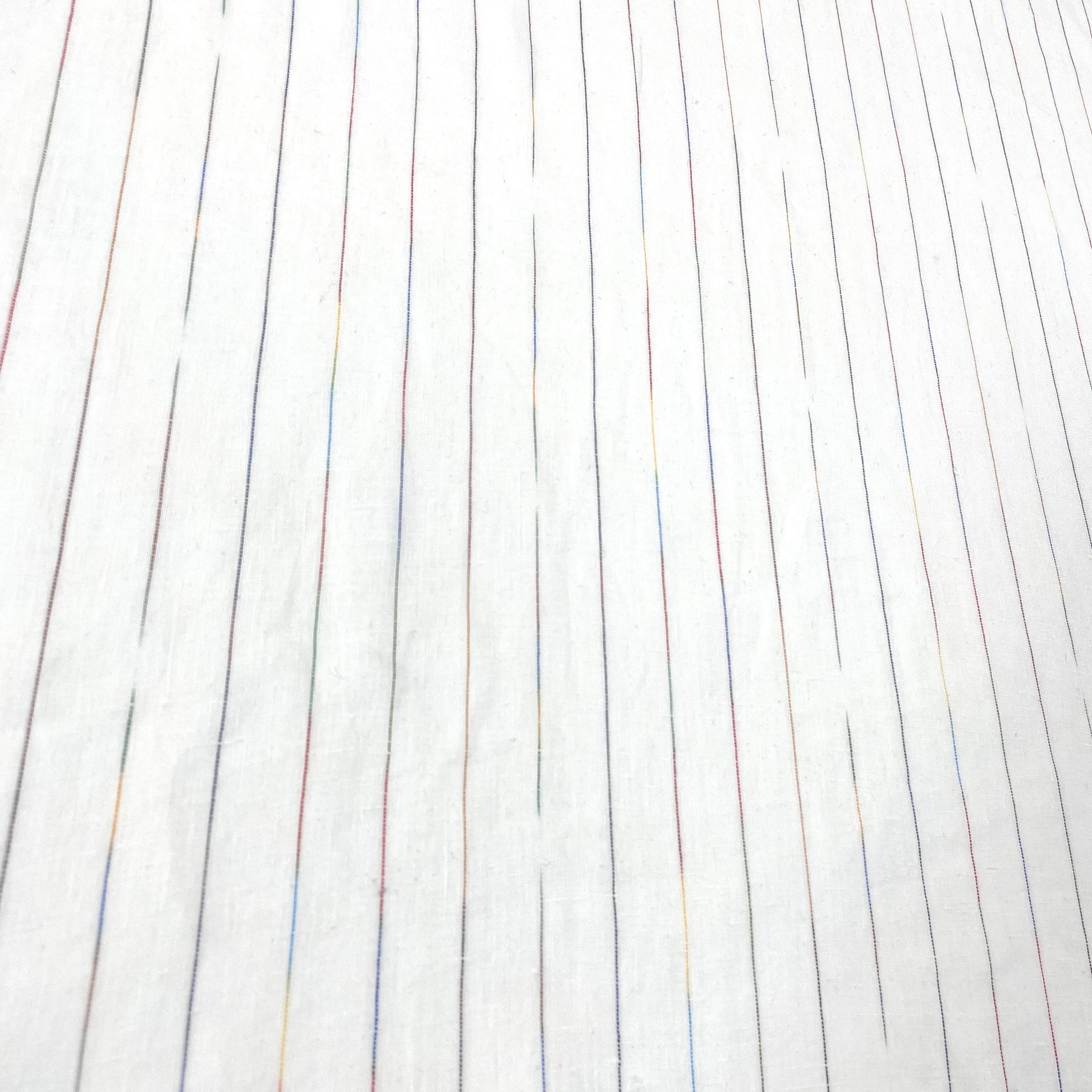 Thin Striped Multicolor 100% Natural Linen Fabric by the Yard/53" Width/CL1043 - Classic & Modern Home