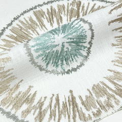 Retro Stitch Embroidery Linen Blend Fabric/54" Width/CL1018