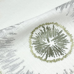 Retro Stitch Embroidery Linen Blend Fabric/54" Width/CL1018