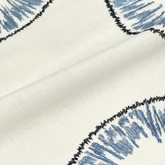 Retro Stitch Embroidery Linen Blend Fabric/54" Width/CL1018