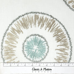 Retro Stitch Embroidery Linen Blend Fabric/54" Width/CL1018