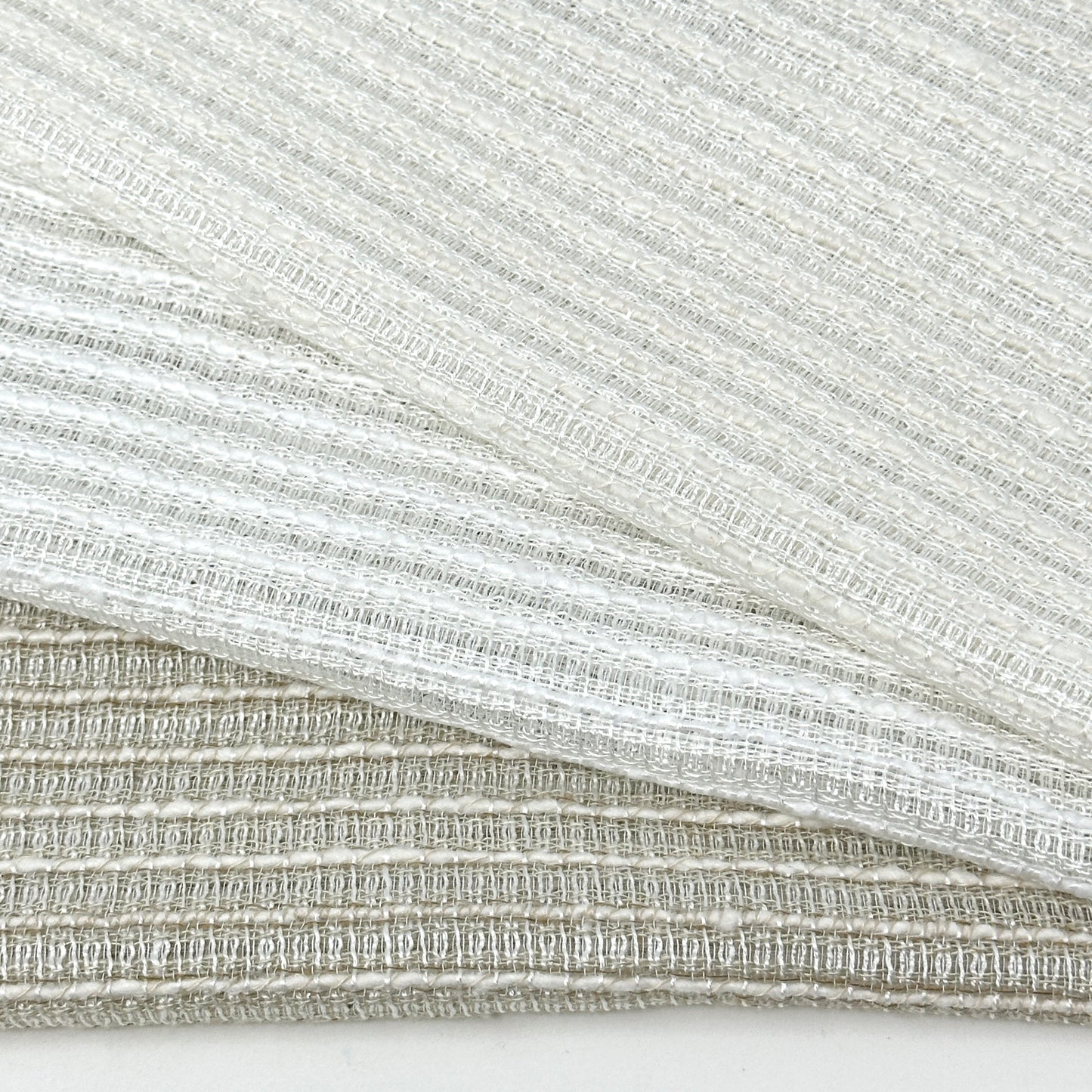 Thick Weaved linen sheer Flat Roman shade, CL1084