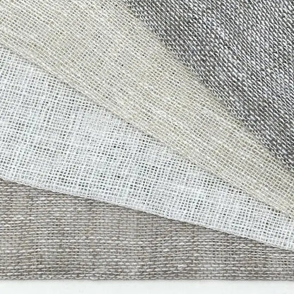 Small Mesh Net Faux Linen Fabric By The Yard, 118"Width, CL1069