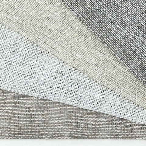 Small Mesh Net Faux Linen Fabric By The Yard / 118" Width / CL1069