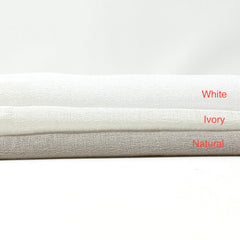 Textured Net Weave Faux Linen Fabric by the Yard / 118" Width / CL1071