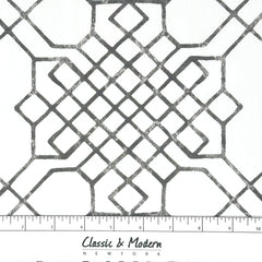 Contemporary Celtic Knot Faux Linen Flat Roman Shade, Relaxed Roman Shade/CL1090