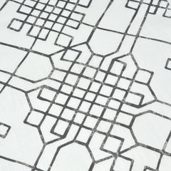 Digital Printed Celtic Knot Faux Linen Fabric By The Yard / 110" Width / CL1090