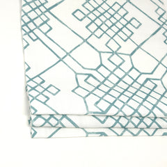 Digital Printed Celtic Knot Faux Linen Fabric By The Yard / 110" Width / CL1090