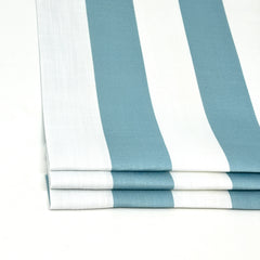 2" Stripe Faux Linen Flat Roman Shade / CL1092