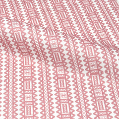 Digital Printed Aztec Stripe Faux Linen Fabric By The Yard/ 57" Width / CL1093