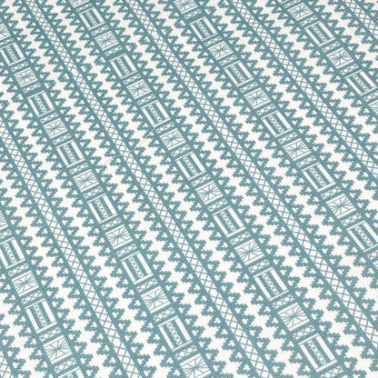 Aztec Stripe Linen Farmhouse Roman Shade, CL1093