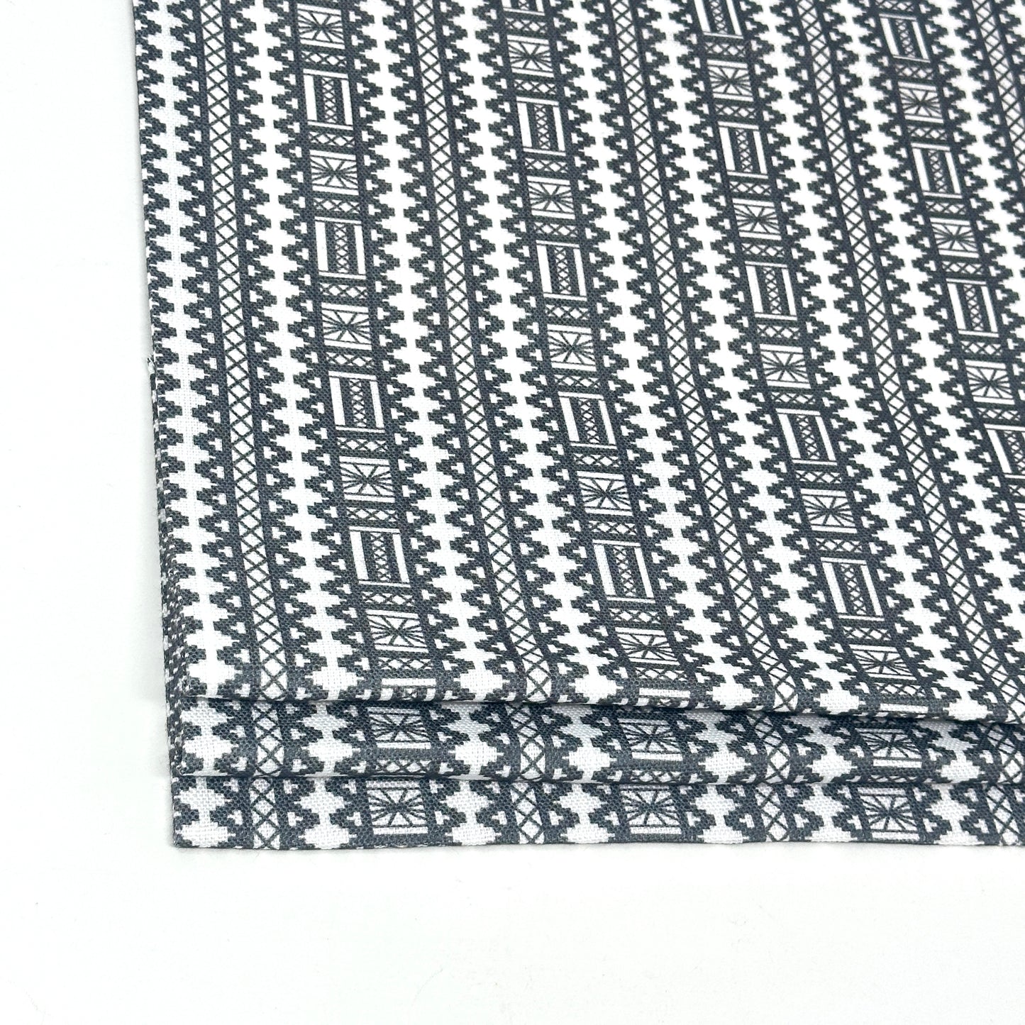 Aztec Stripe Linen Farmhouse Roman Shade, CL1093