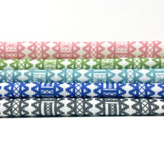 Digital Printed Aztec Stripe Faux Linen Fabric By The Yard/ 57" Width / CL1093