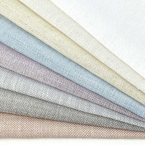 Glitter Faux Linen Linen Fabric By The Yard / 57" Width / CL1082