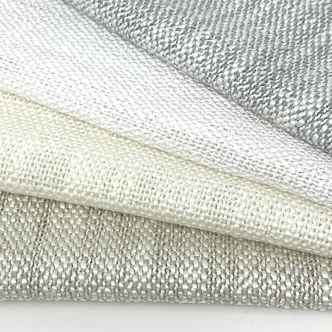 3 1/2" Wide Stripe Natural Linen Fabric / 55" Width / CL1003