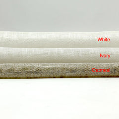 Double Width 100% Natural Rustic Sheer Linen Fabric / 118" Width / CL1035