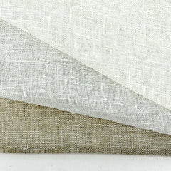 Double Width 100% Natural Rustic Sheer Linen Fabric / 118" Width / CL1035