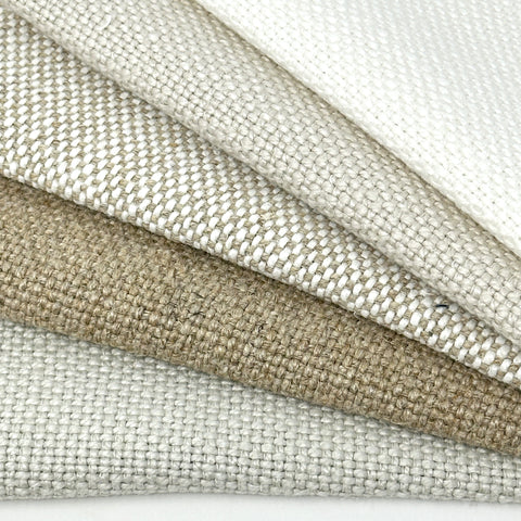 Dot and Texture Stripe Embroidery Blend Sheer Linen Fabric / 118" Width / CL1118