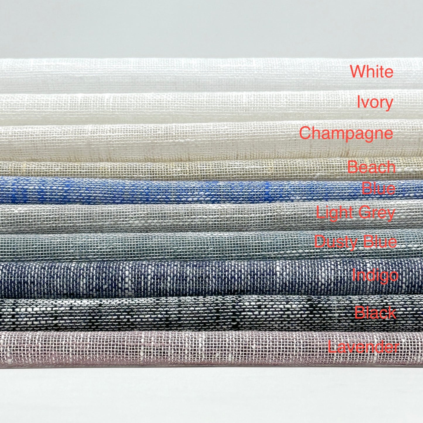 2 Tone Poly Linen Sheer Fabric by the Yard/118" Wide/CL1034 - Classic & Modern Home