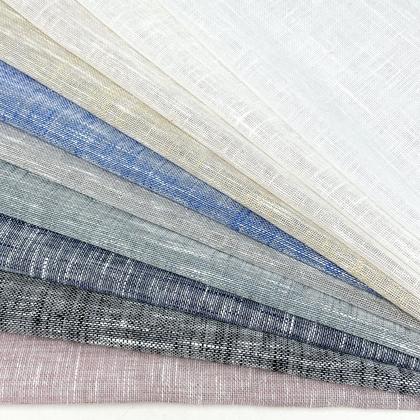 2 Tone Poly Linen Sheer Fabric by the Yard/118" Wide/CL1034 - Classic & Modern Home