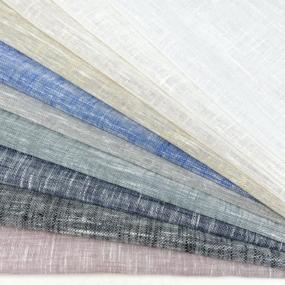 2 Tone Poly Linen Sheer Fabric by the Yard/118" Wide/CL1034 - Classic & Modern Home