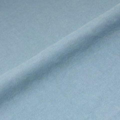 Blue Stonewashed 100% Organic Natural French Linen Roman Shade / CL1058