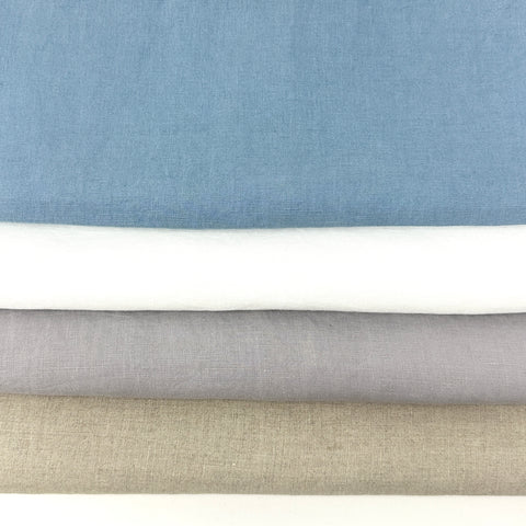 Washed Tumbled French Double Width 100% Natural Linen Fabric By The Yard/ 116" Width / CL1058