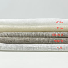 Textured Rustic Old 100% Natural Sheer Linen Fabric By The Yard / 57" Width / CL1075