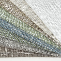 Textured Classic Solid Sheer Linen Blend Fabric by the Yard / 118" Width / CL1180