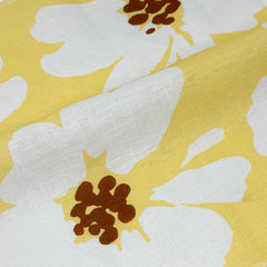 Poppy Seed Floral Print 100% Linen Fabric by the Yard / 57" Width / CL1175