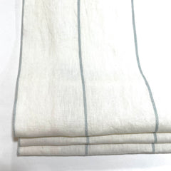 Thin Stripe 3 1/2" wide Linen Flat Relaxed Casual Roman Shade/CL1003