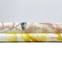 Classic floral Print 100% Linen Fabric by the Yard / 57" Width / CL1177