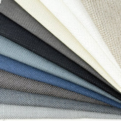 Solid Blend Medium Weight Linen Flat Roman Shade / CL1038