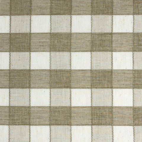 Two Tone Checkered Blend Linen Fabric By The Yard / 54" Width / CL1181