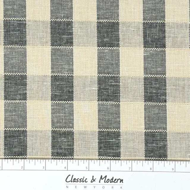 Rustic Farmhouse Woven Check Gingham Fabric By The Yard, 54"Width, CL1181