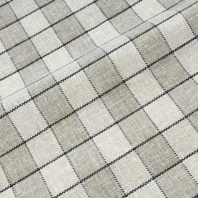 Rustic Farmhouse Woven Check Gingham Fabric By The Yard, 54"Width, CL1181