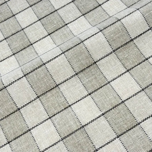 Rustic Farmhouse Woven Check Gingham Fabric By The Yard, 54"Width, CL1181