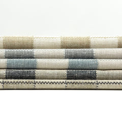 Two Tone Checkered Blend Linen Fabric By The Yard / 54" Width / CL1181