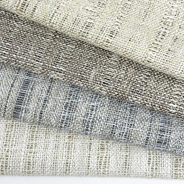 Textured Weaved Blend Linen Fabric by the Yard, 118"Width, CL1182