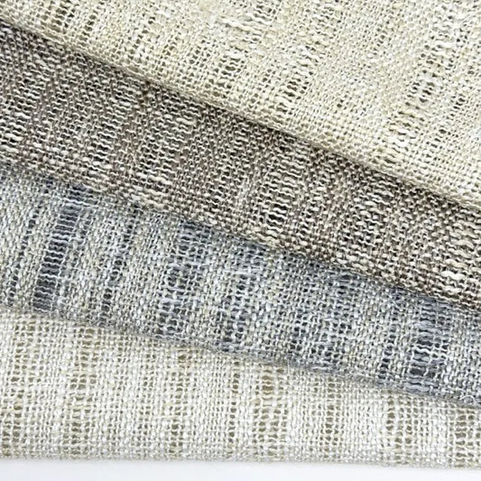 Textured Weaved Blend Linen Fabric by the Yard, 118"Width, CL1182