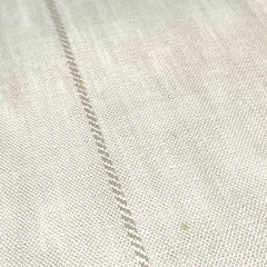 5" Striped Natural Linen Fabric By The Yard, Curtain, Drapery, Table Top, 57" Width