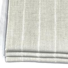Stripe Embroidery Blend Linen Linen Flat Roman Shade / CL1060
