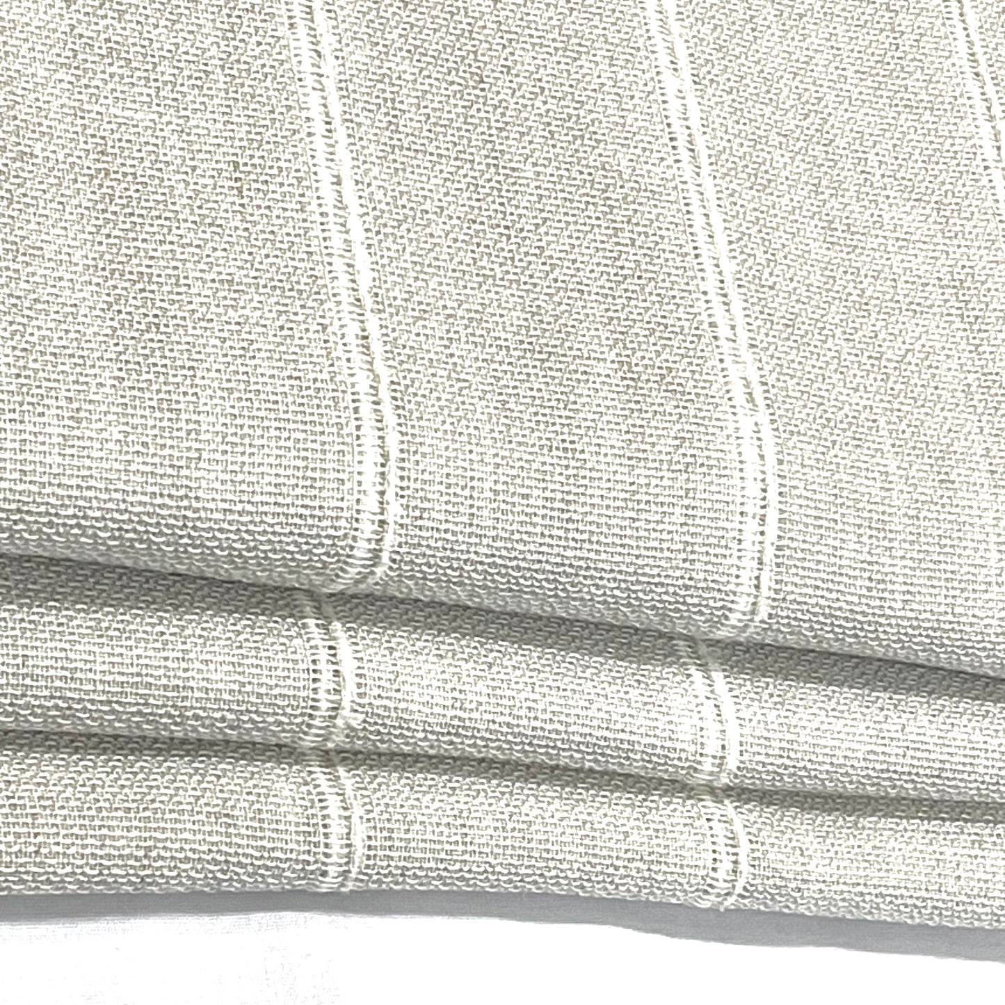 Stripe Embroidery Blend Linen Linen Flat Roman Shade / CL1060 - Classic & Modern Home
