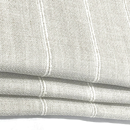 Stripe Embroidery Blend Linen Linen Flat Roman Shade / CL1060 - Classic & Modern Home