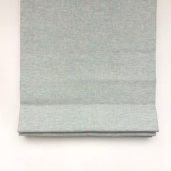 Ciel Double Width 100% Natural Linen Fabric Flat Roman Shade / CL1056